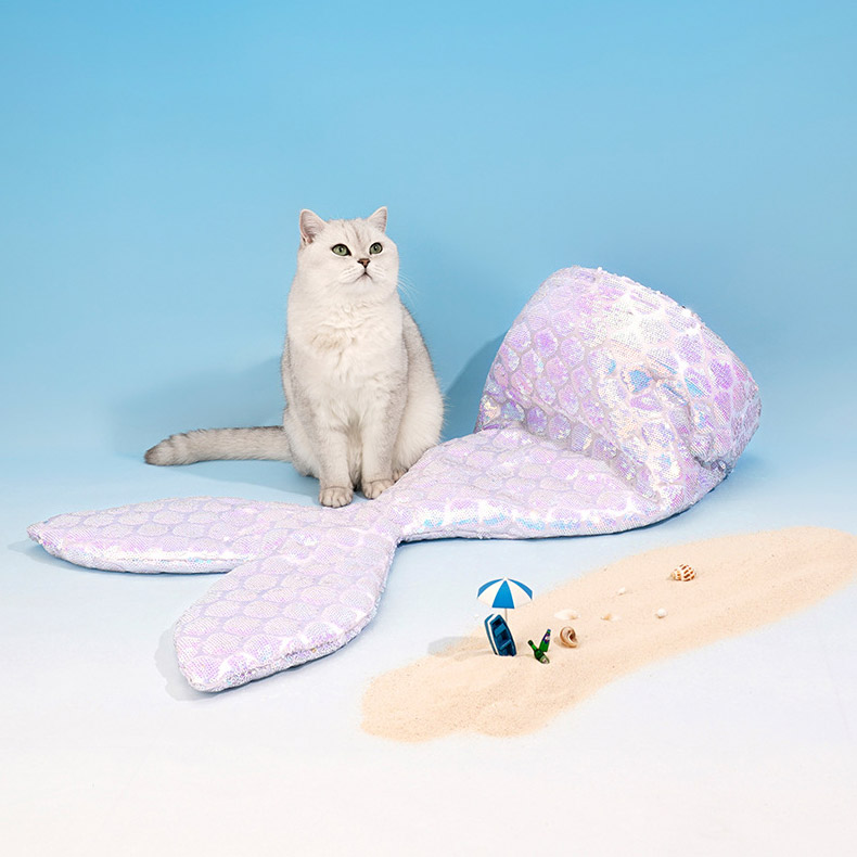 ZezeLife Mermaid Cat Sleeping Bag, view 3