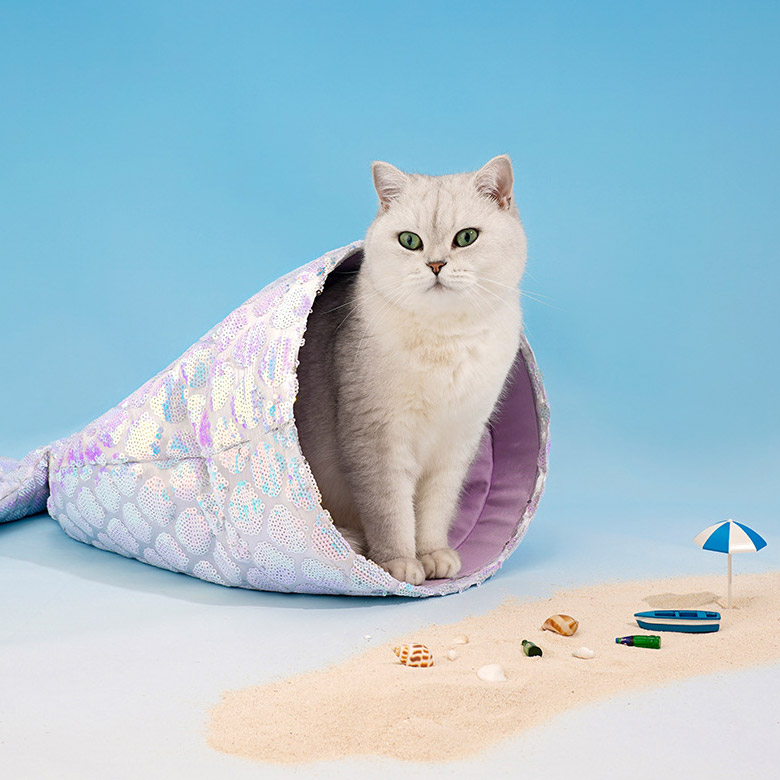 ZezeLife Mermaid Cat Sleeping Bag, view 5