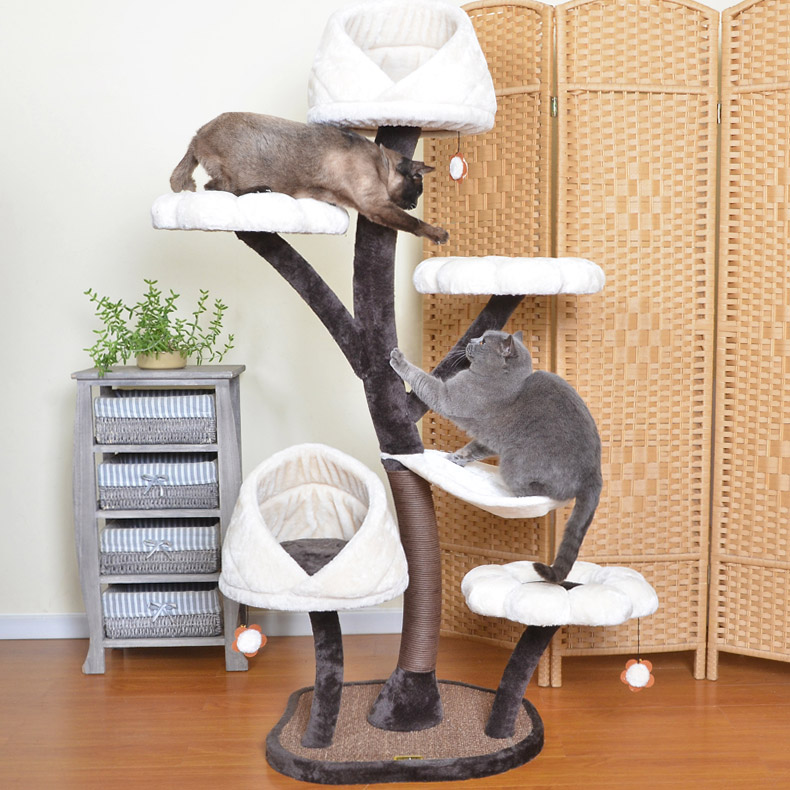 ZezeLife Modern Flower Cat Tree, view 3