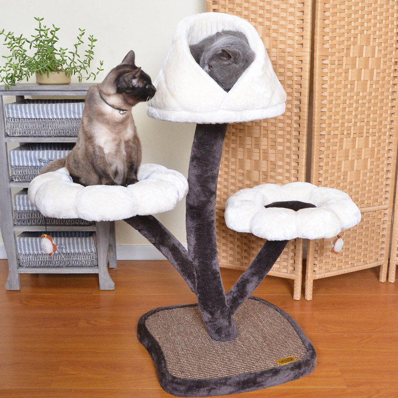 ZezeLife Modern Flower Cat Tree, view 4