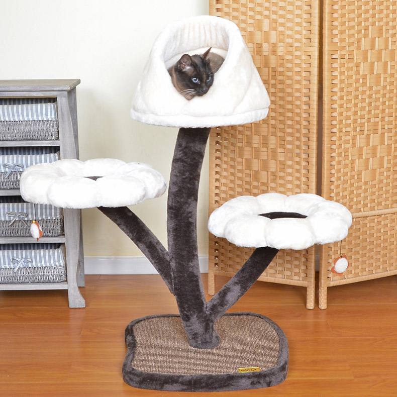 ZezeLife Modern Flower Cat Tree, view 5