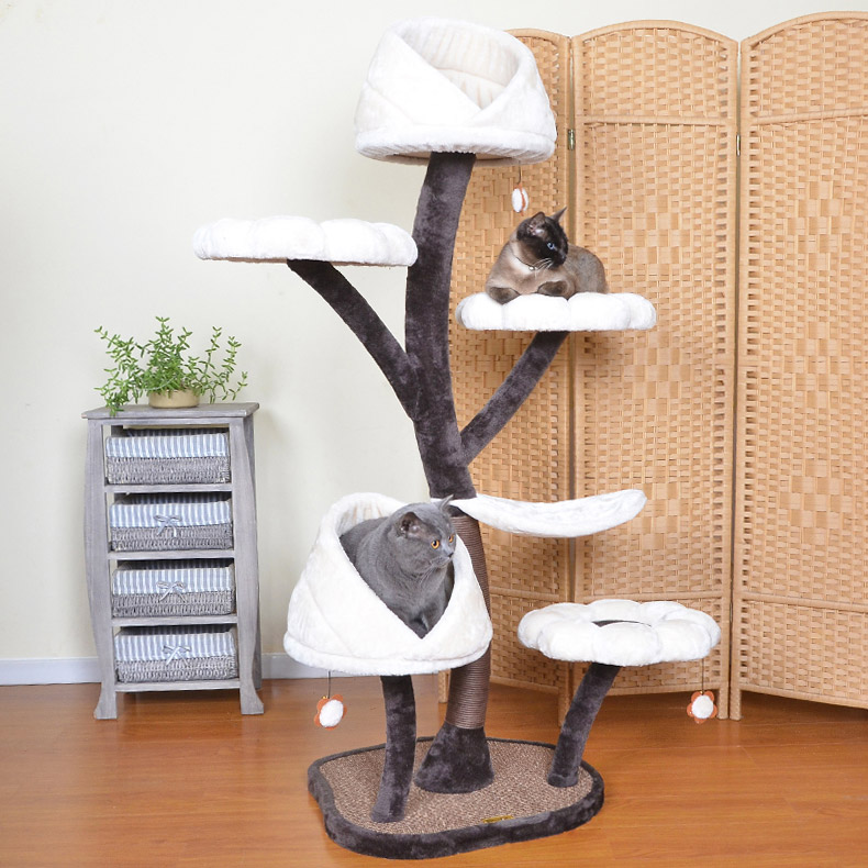 ZezeLife Modern Flower Cat Tree, view 6