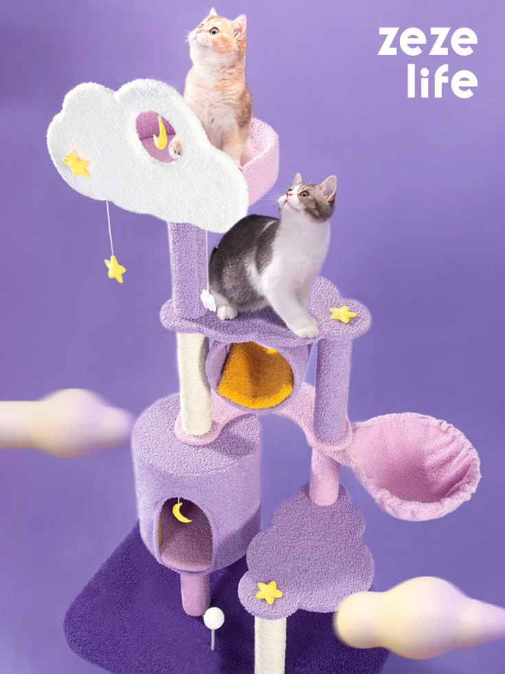 ZezeLife Moonlight Cat Tree, view 2