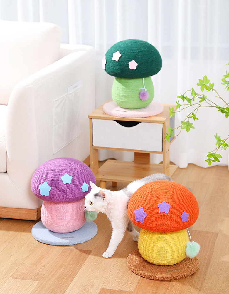 ZezeLife Mushroom Cat Scratching Post, view 3
