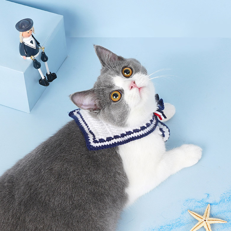 ZezeLife Navy Cat Collar, view 3