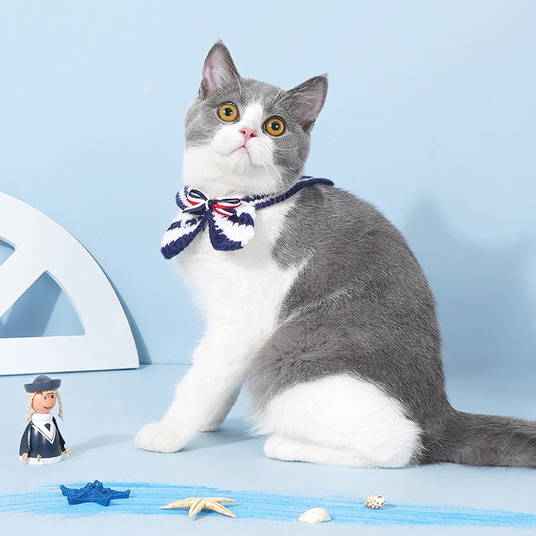 ZezeLife Navy Cat Collar, view 4