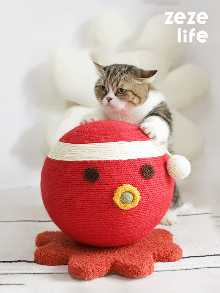 ZezeLife Octopus Cat Scratcher Ball