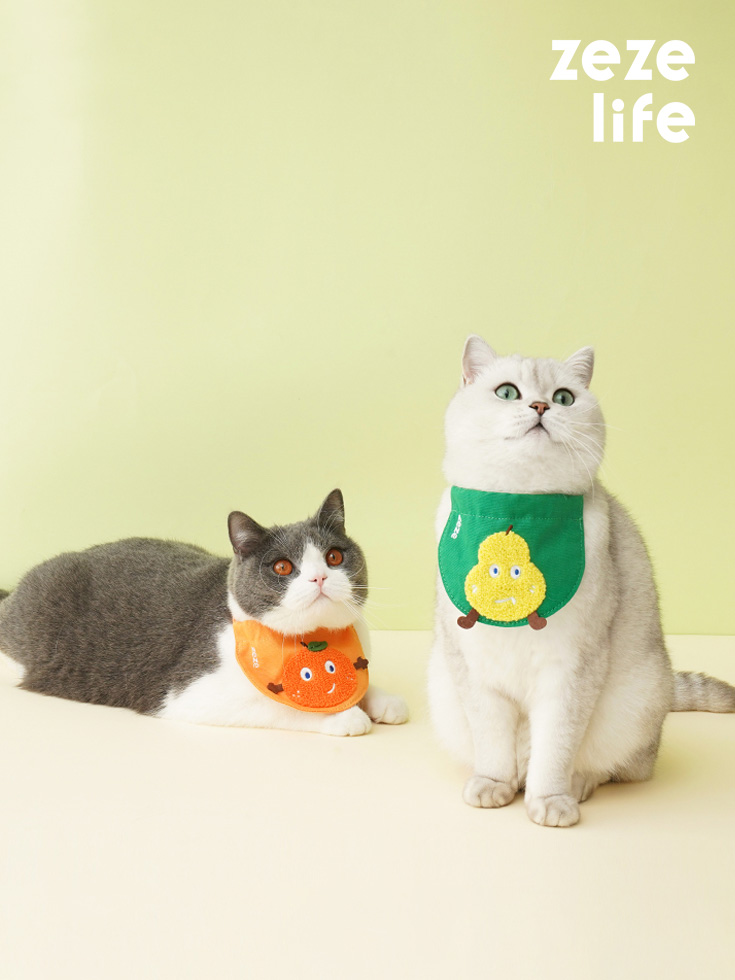 ZezeLife Orange Cat Bandana, view 2