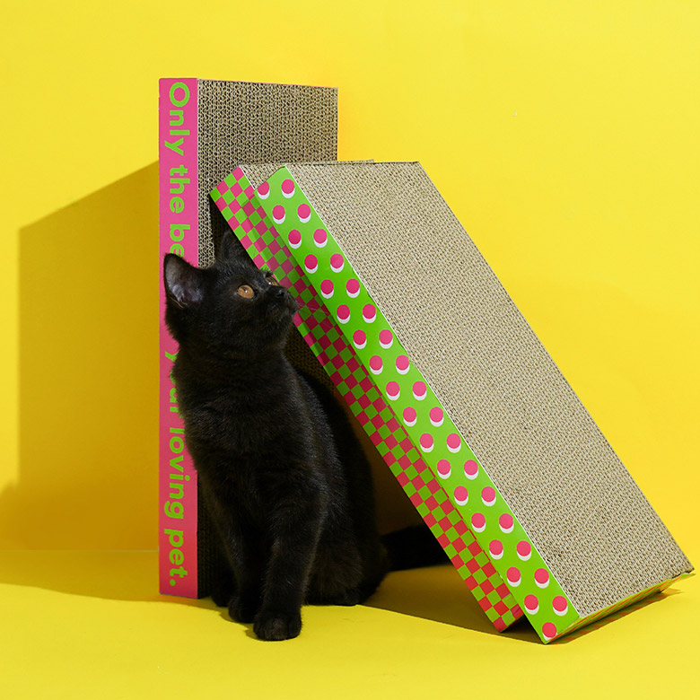 ZezeLife 3-Pack Cardboard Cat Scratchers, view 5