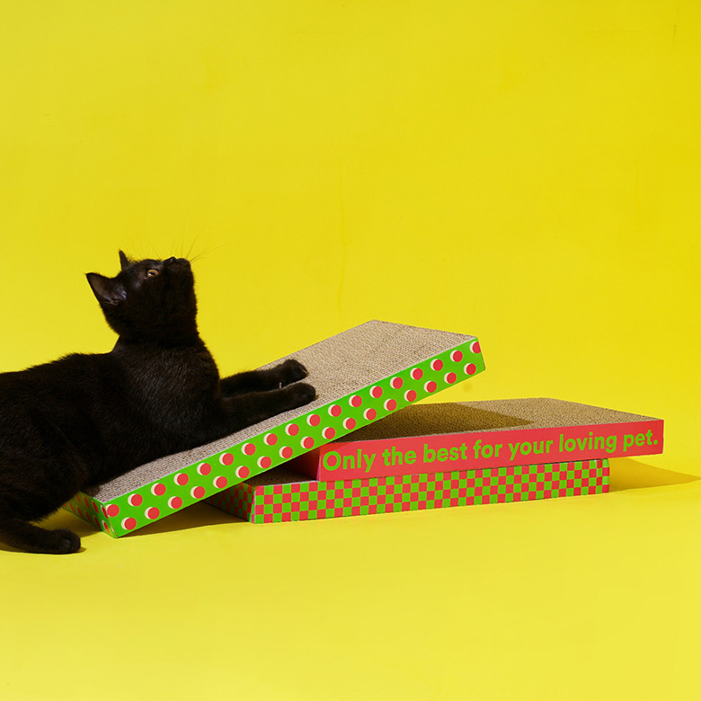 ZezeLife 3-Pack Cardboard Cat Scratchers, view 6