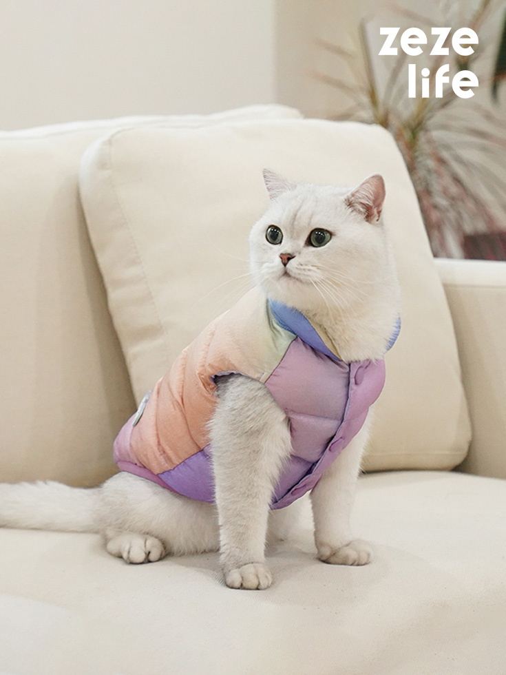ZezeLife Padded Jacket Cat Clothes