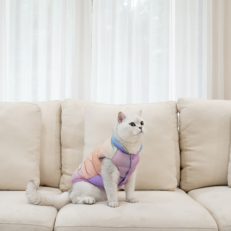 ZezeLife Padded Jacket Cat Clothes, view 4