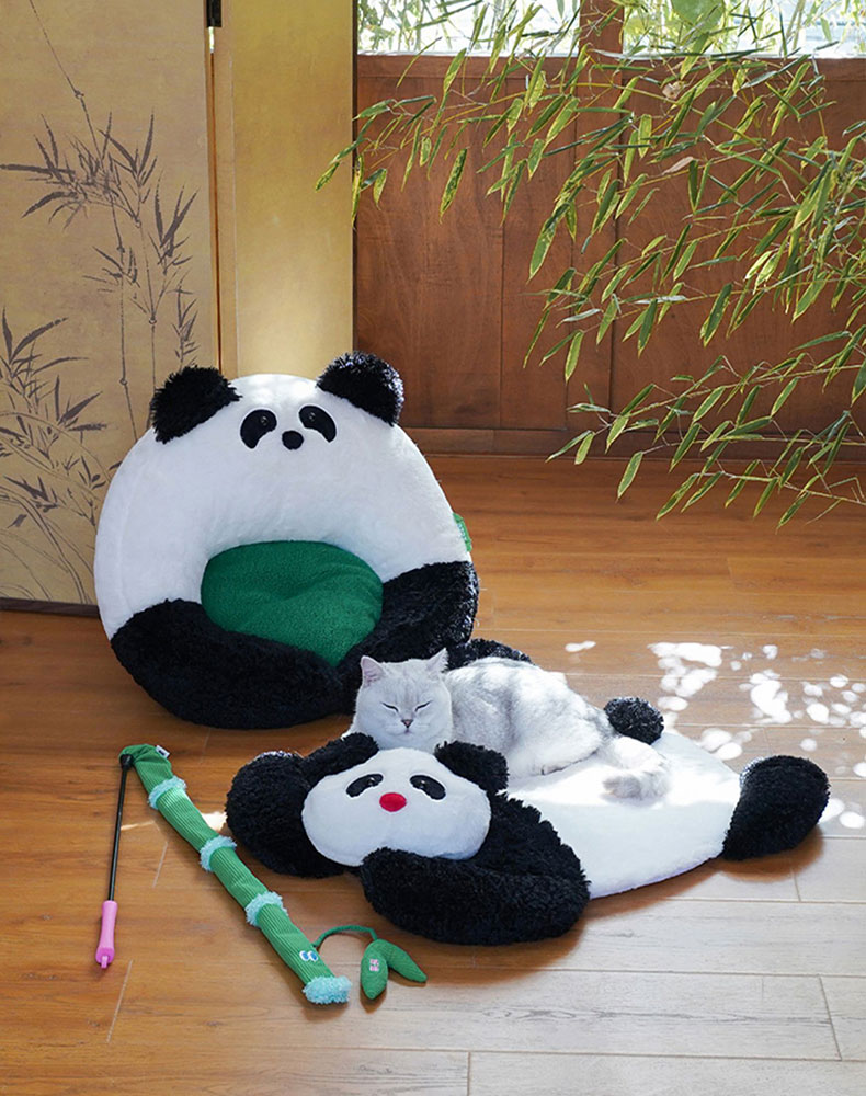 ZezeLife Panda Hug Cat Bed, view 3