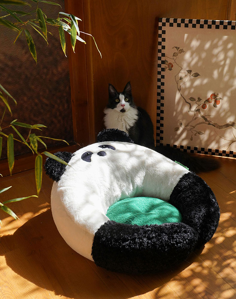ZezeLife Panda Hug Cat Bed, view 5