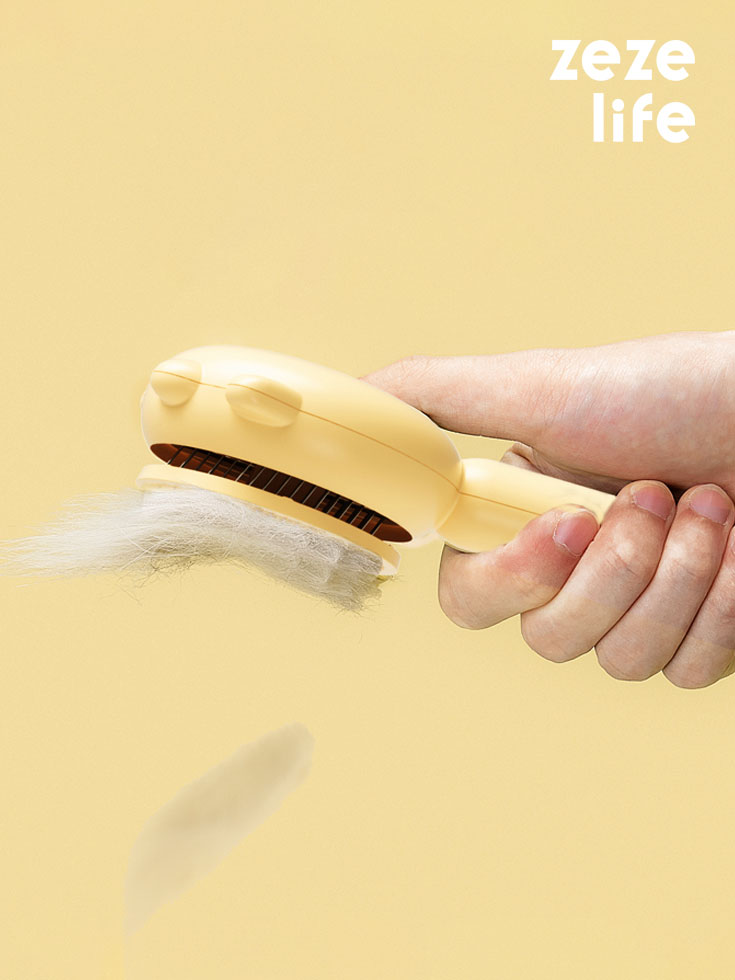 ZezeLife Paw One-Click Cleaning Cat Brush, view 2