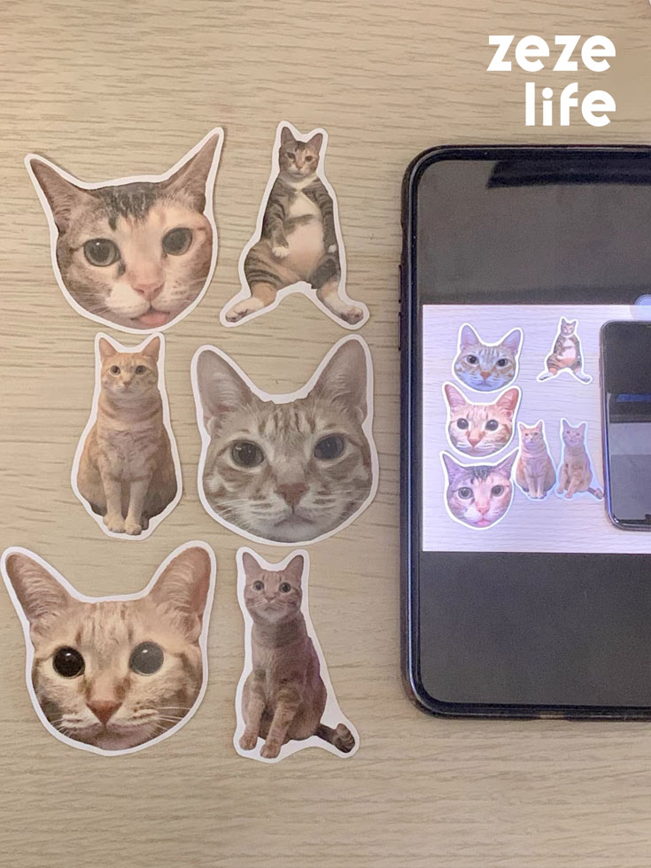 ZezeLife Pet Custom Portrait Sticker Bundle, view 2