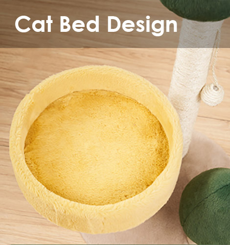 ZezeLife Small Pine Cat Tree, view 3