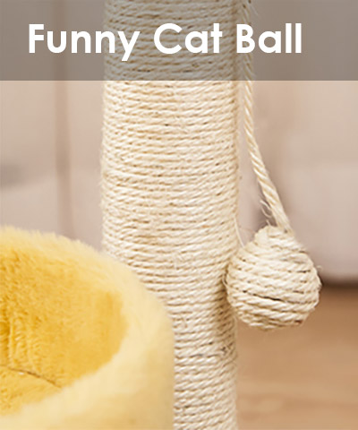 ZezeLife Small Pine Cat Tree, view 6