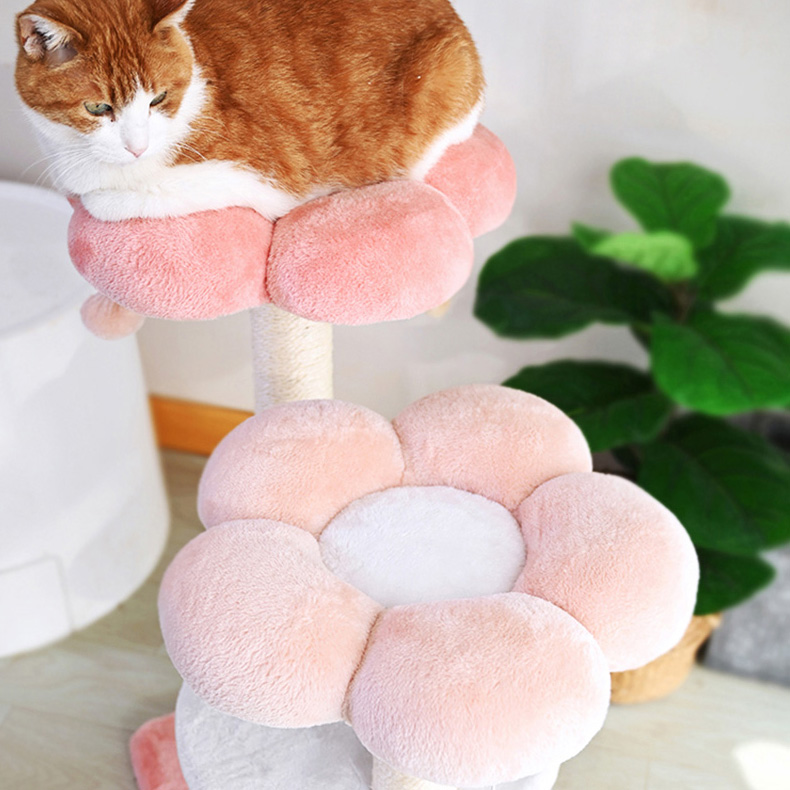 ZezeLife Pink Flower Cat Tree, view 3