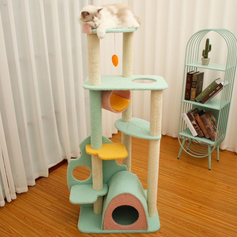 ZezeLife Pink Forest Cat Tree, view 5