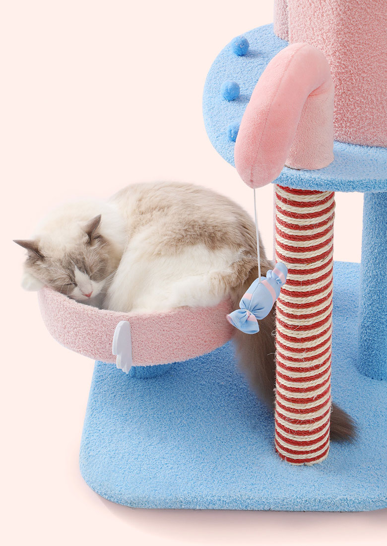 ZezeLife Pink Lollipop Cat Tree, view 4
