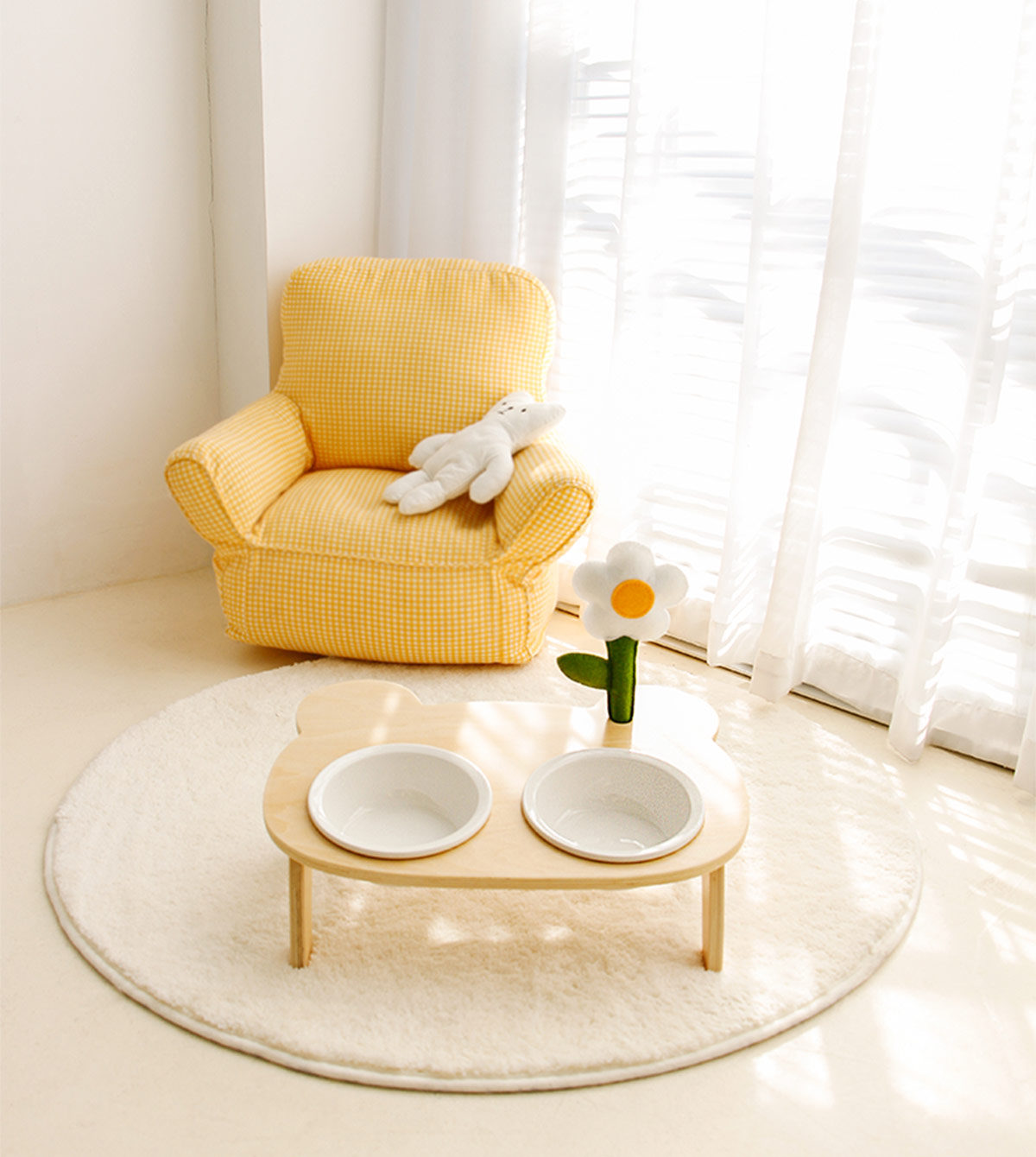 ZezeLife Plaid Cat Sofa, view 5