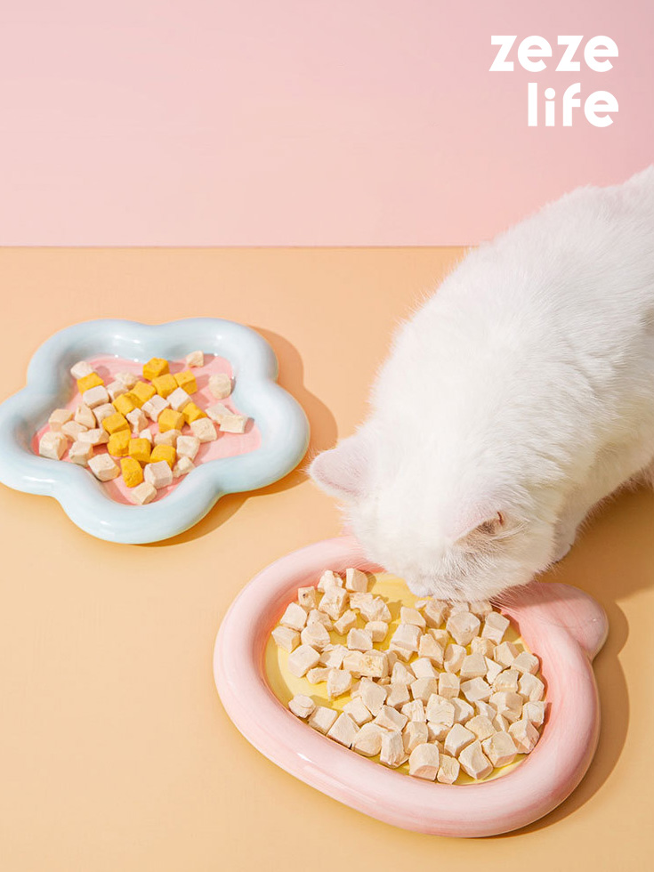 ZezeLife Plate Ceramic Cat Bowl, view 2