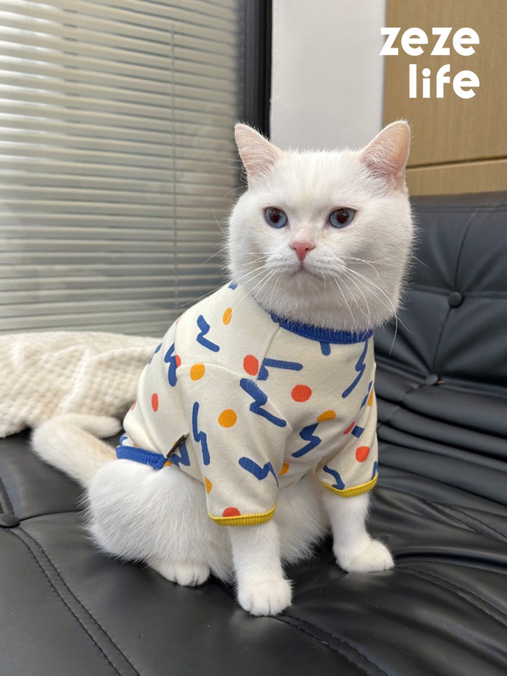 ZezeLife Polka Dot Cat Clothes