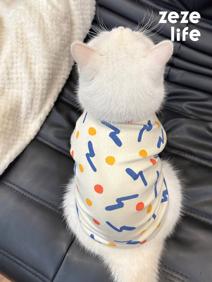 ZezeLife Polka Dot Cat Clothes, view 2