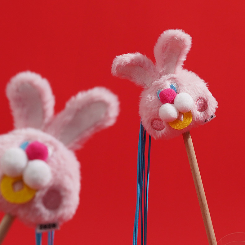 ZezeLife Rabbit Cat Wand Toy, view 3