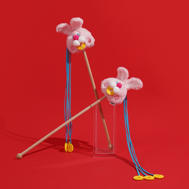 ZezeLife Rabbit Cat Wand Toy, view 5