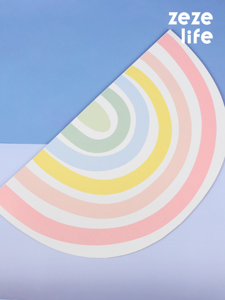 ZezeLife Rainbow Cat Food Mat, view 2