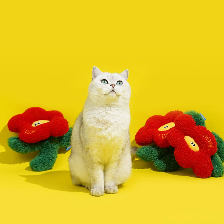 ZezeLife Red Flower Catnip Cat Toy, view 5