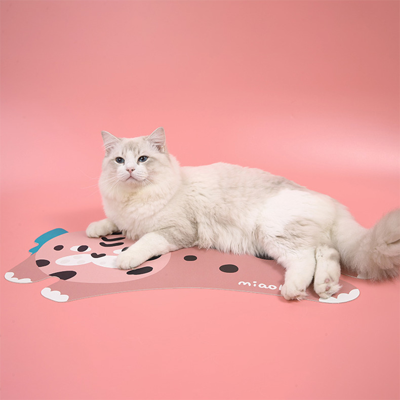 ZezeLife Running Animal Cat Food Mat, view 4