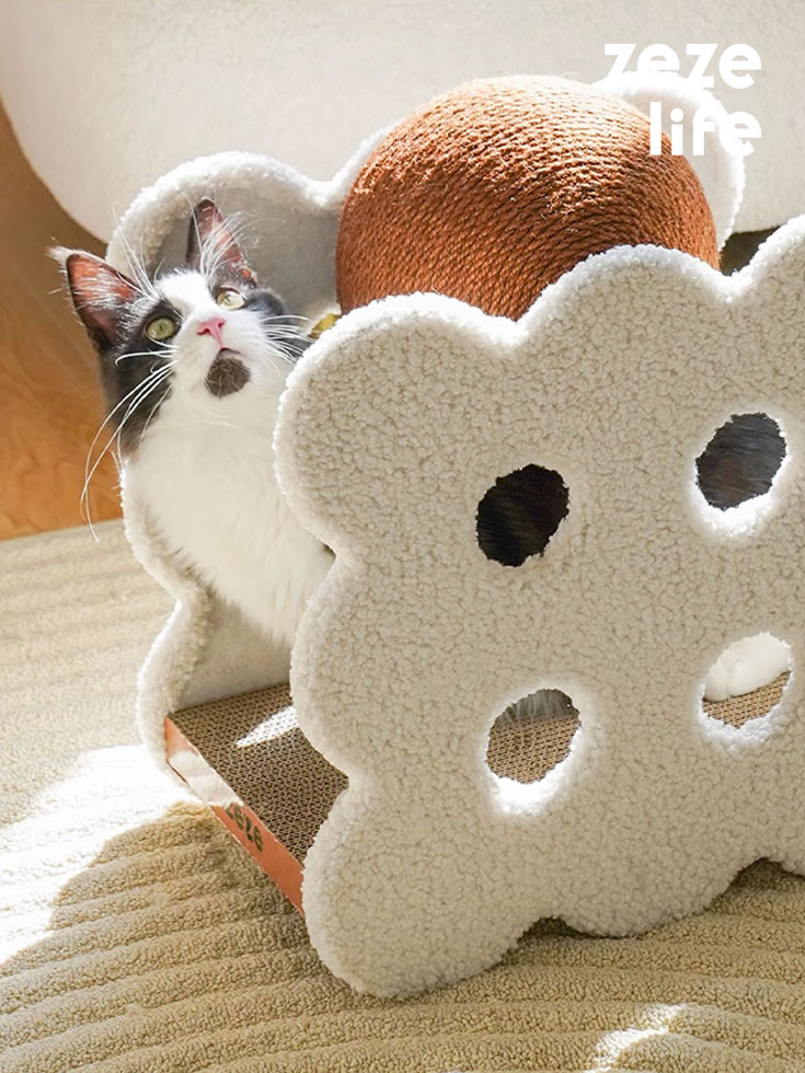 ZezeLife Sandwich Biscuit Cat Scratching Ball, view 2
