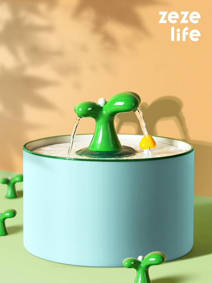 ZezeLife Sapling Cat Water Fountain