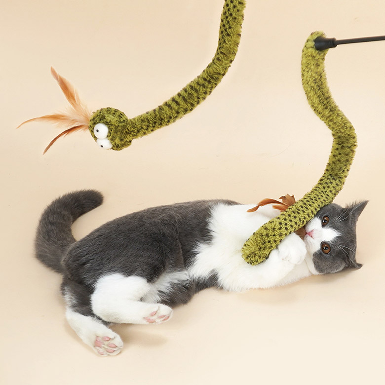 ZezeLife Snake Cat Wand Toy, view 3