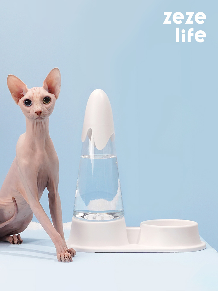 ZezeLife Snow Mountain Cat Water Dispenser, view 2