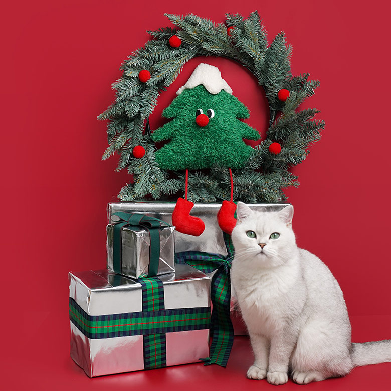 ZezeLife Snow Tree Catnip Cat Toy, view 6