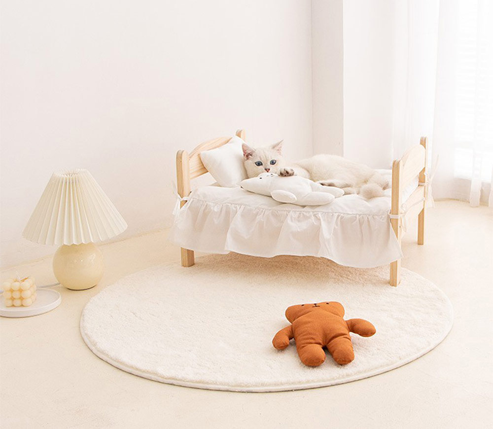 ZezeLife Solid Wood Cat Bed, view 5