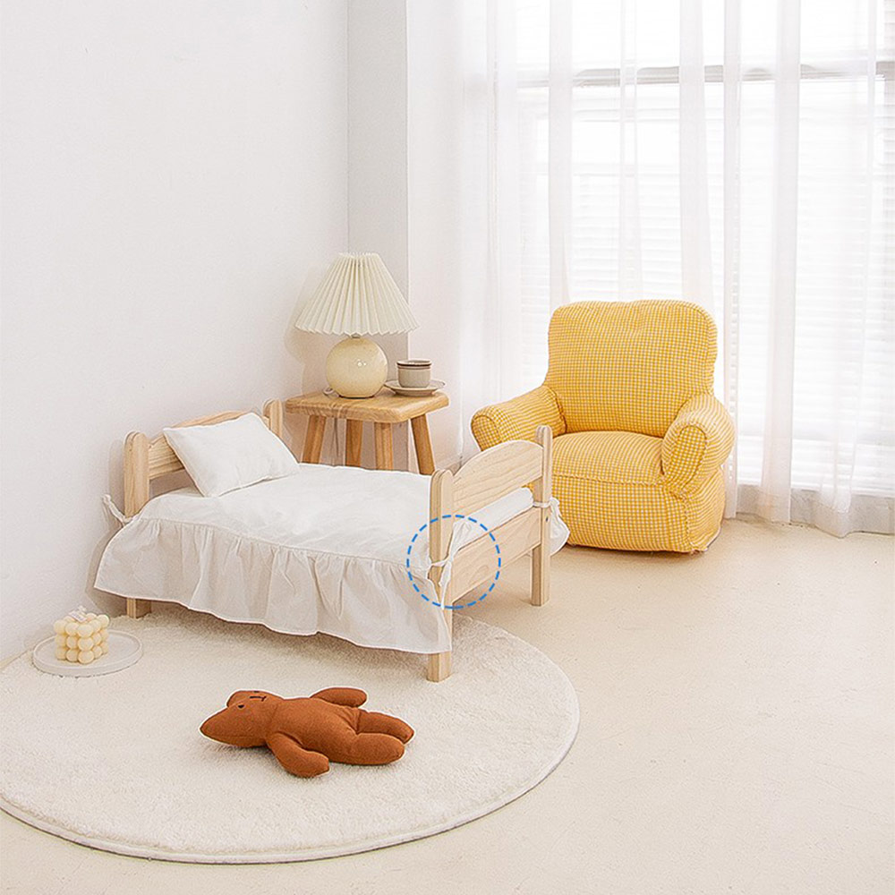 ZezeLife Solid Wood Cat Bed, view 6