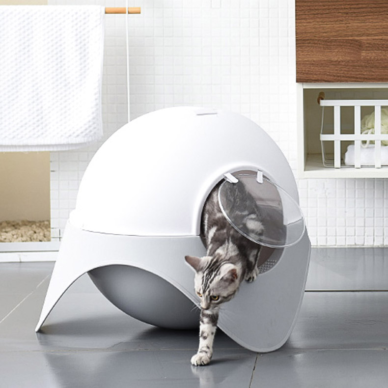 ZezeLife Space Capsule Cat Litter Box, view 3