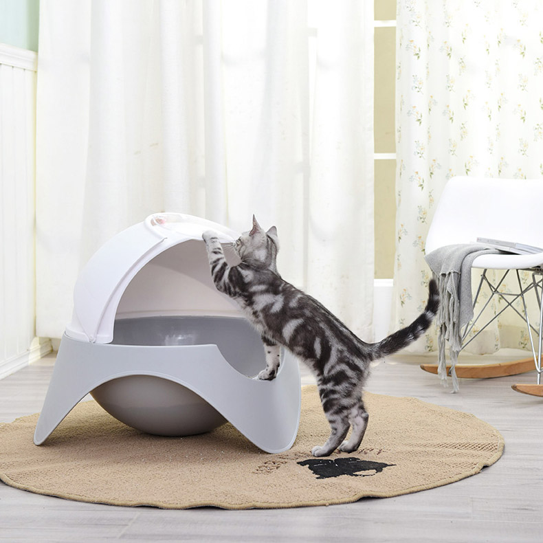 ZezeLife Space Capsule Cat Litter Box, view 4