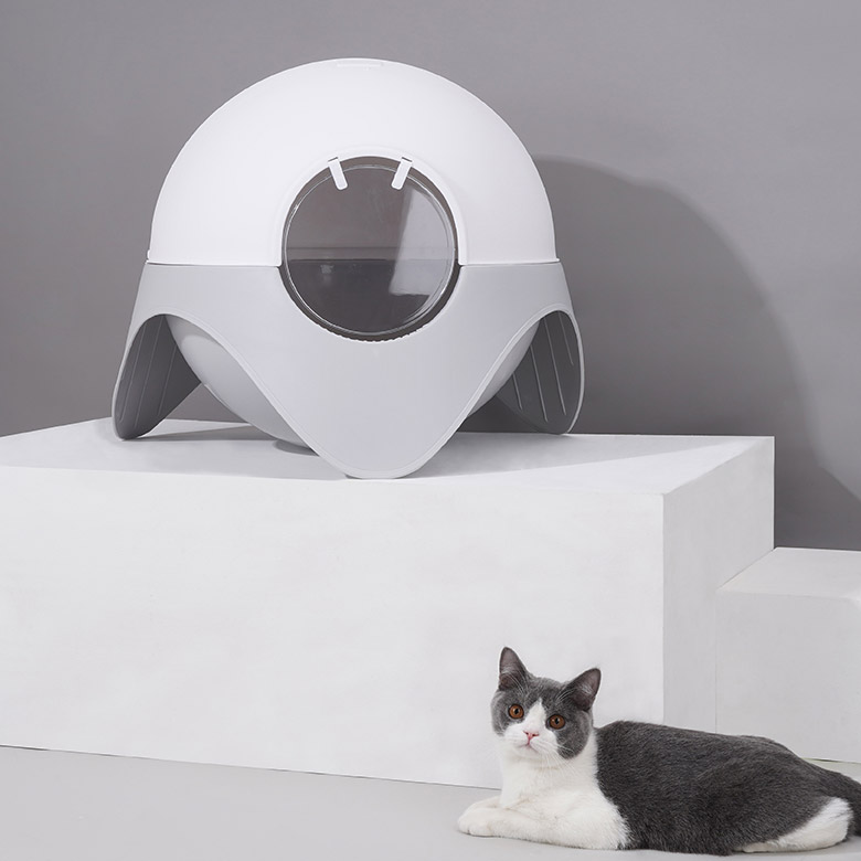 ZezeLife Space Capsule Cat Litter Box, view 5