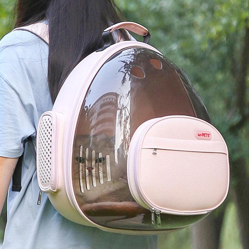 ZezeLife Space Capsule Pink Cat Carrier, view 5