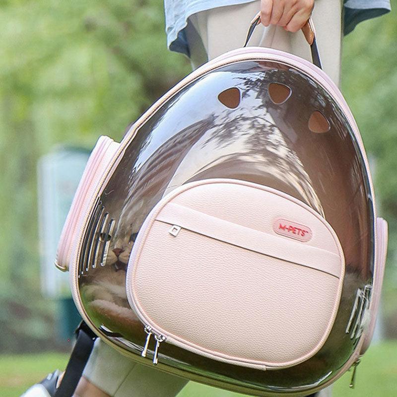 ZezeLife Space Capsule Pink Cat Carrier, view 6