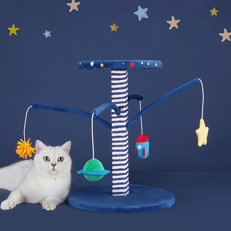 ZezeLife Starry Sky Cat Scratching Post, view 3