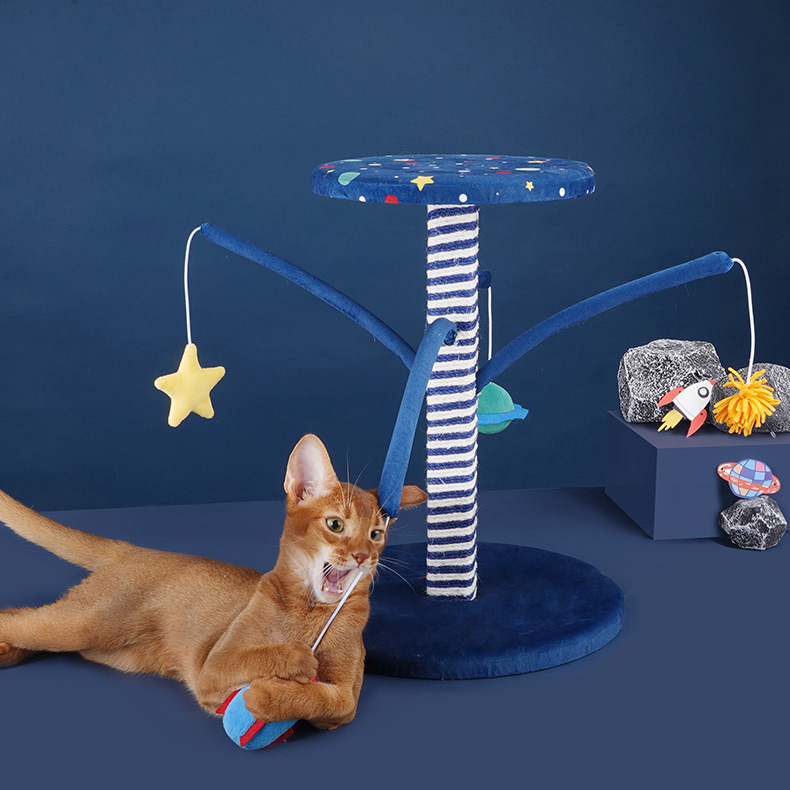 ZezeLife Starry Sky Cat Scratching Post, view 4