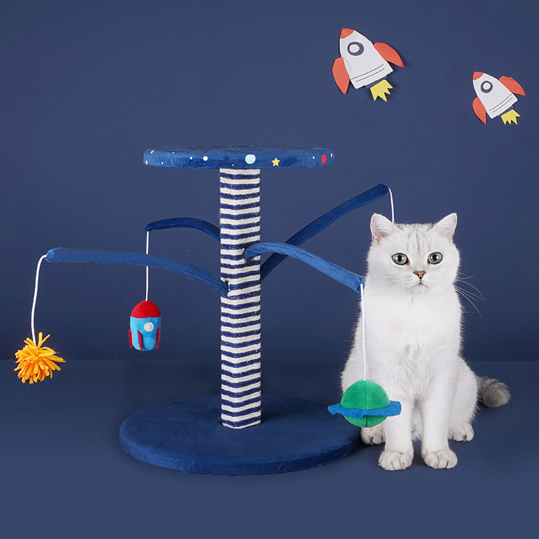ZezeLife Starry Sky Cat Scratching Post, view 6