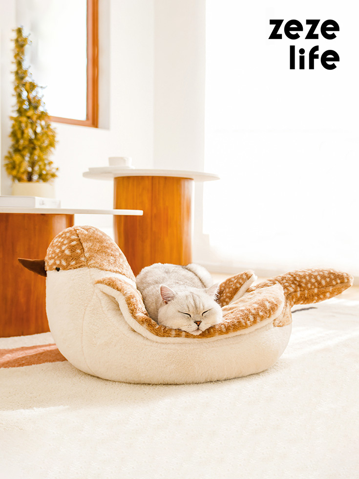 ZezeLife Sparrow Cat Bed